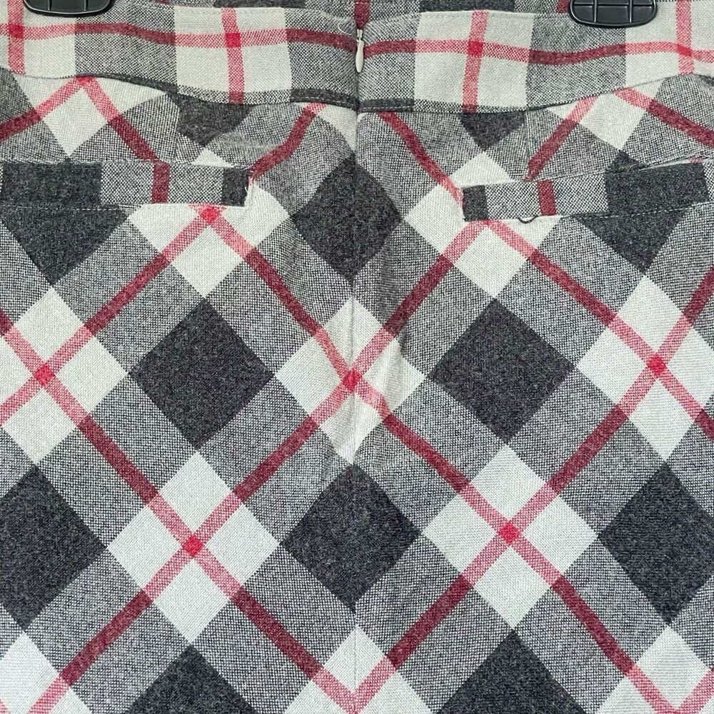 Merona Womens Plaid Tartan Mini Skirt Preppy Wool Blend Work Career Office Sz 12 - Picture 7 of 12